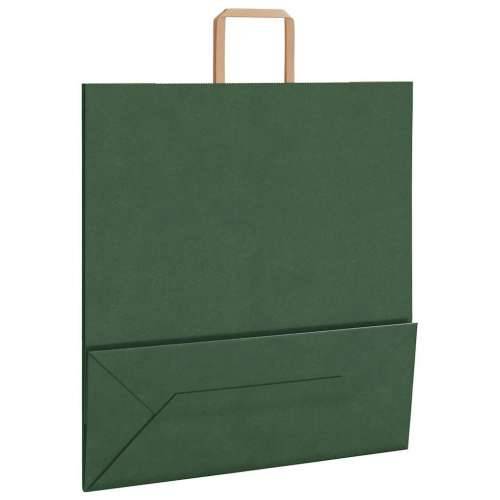 Papirnate vrećice 50 kom s ručkama zelene 45x17x48 cm - Zelena 45 x 17 x 48 cm 50 Cijena