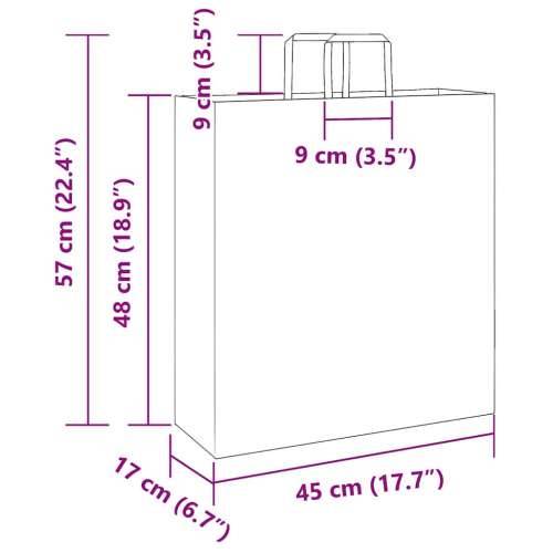 Papirnate vrećice 50 kom s ručkama zelene 45x17x48 cm - Zelena 45 x 17 x 48 cm 50 Cijena