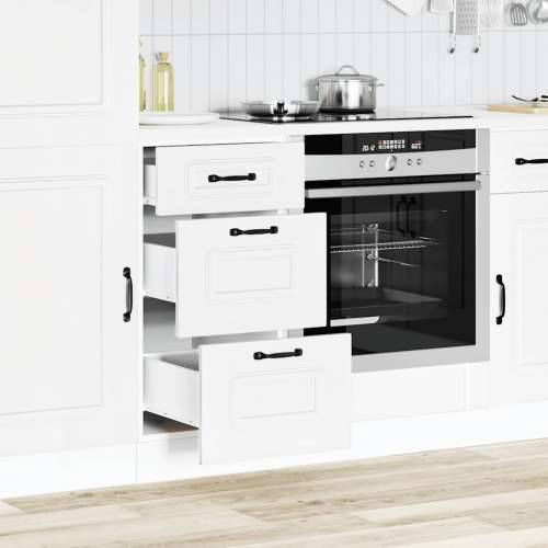 Donji kuhinjski ormarić Kalmar bijeli konstruirano drvo - Bijela 40 x 46 x 81.5 cm 1 1x bottom cabinet (3 drawers) Cijena