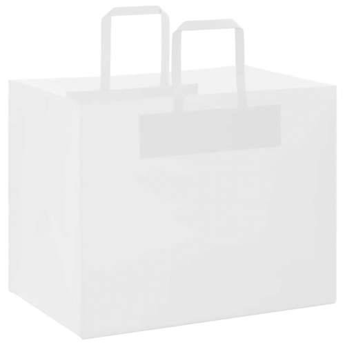 Papirnate vrećice 50 kom s ručkama bijele 32x22x24 cm - Bijela 32 x 22 x 24 cm 50 Cijena