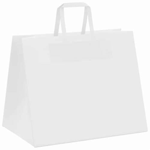 Papirnate vrećice 50 kom s ručkama bijele 32x22x24 cm - Bijela 32 x 22 x 24 cm 50 Cijena