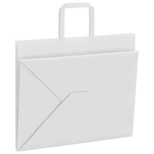 Papirnate vrećice 50 kom s ručkama bijele 32x22x24 cm - Bijela 32 x 22 x 24 cm 50 Cijena