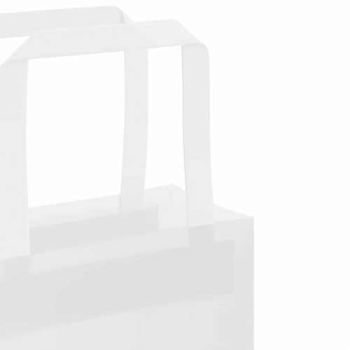 Papirnate vrećice 50 kom s ručkama bijele 32x22x24 cm - Bijela 32 x 22 x 24 cm 50 Cijena