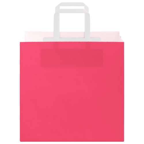 Papirnate vrećice 250 kom s ručkama ružičaste 26x17x25 cm - Ružičasta 26 x 17 x 25 cm 250 Cijena