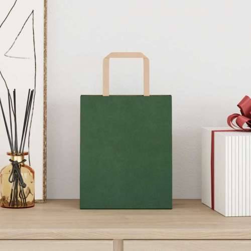 Papirnate vrećice 50 kom s ručkama zelene 18x8x22 cm - Zelena 18 x 8 x 22 cm 50 Cijena