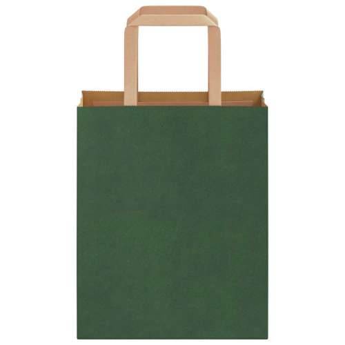Papirnate vrećice 50 kom s ručkama zelene 18x8x22 cm - Zelena 18 x 8 x 22 cm 50 Cijena