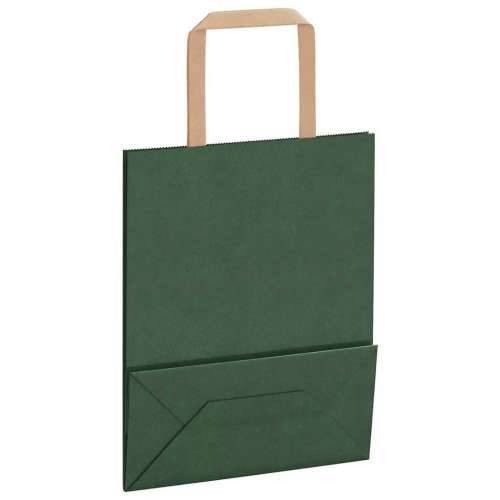 Papirnate vrećice 50 kom s ručkama zelene 18x8x22 cm - Zelena 18 x 8 x 22 cm 50 Cijena