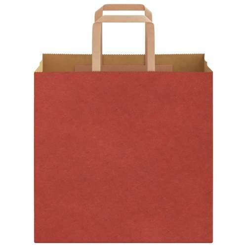 Papirnate vrećice 50 kom s ručkama crvene 26x17x25 cm - Crvena 26 x 17 x 25 cm 50 Cijena