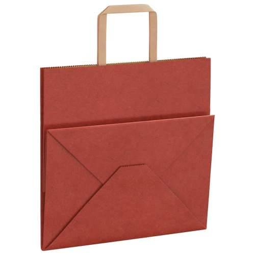 Papirnate vrećice 50 kom s ručkama crvene 26x17x25 cm - Crvena 26 x 17 x 25 cm 50 Cijena