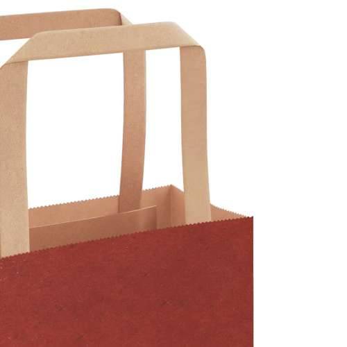 Papirnate vrećice 50 kom s ručkama crvene 26x17x25 cm - Crvena 26 x 17 x 25 cm 50 Cijena