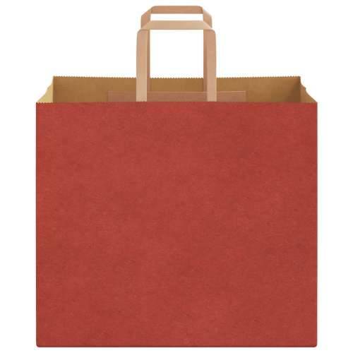 Papirnate vrećice 250 kom s ručkama crvene 32x22x28 cm - Crvena 32 x 22 x 28 cm 250 Cijena