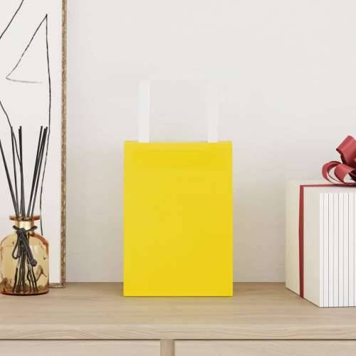 Papirnate vrećice 250 kom s ručkama žute 15x8x21 cm - Žuta 15 x 8 x 21 cm 250 Cijena