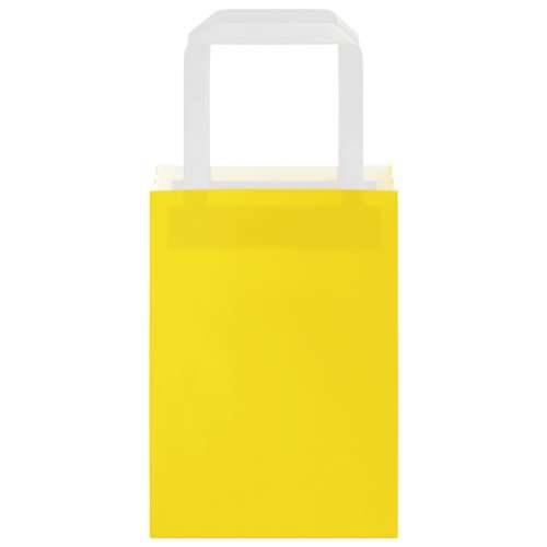 Papirnate vrećice 250 kom s ručkama žute 15x8x21 cm - Žuta 15 x 8 x 21 cm 250 Cijena