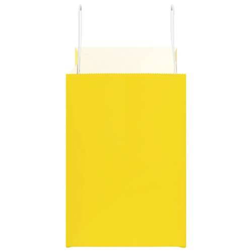 Papirnate vrećice 250 kom s ručkama žute 32x17x25 cm - Žuta 32 x 17 x 25 cm 250 Cijena