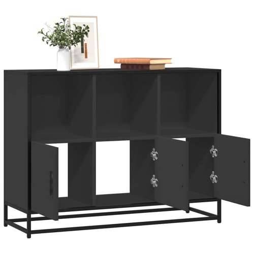Komoda crna 100x35x76 cm od konstruiranog drva - Crna 1 Cijena