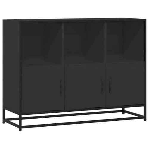 Komoda crna 100x35x76 cm od konstruiranog drva - Crna 1 Cijena