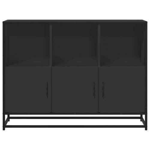 Komoda crna 100x35x76 cm od konstruiranog drva - Crna 1 Cijena