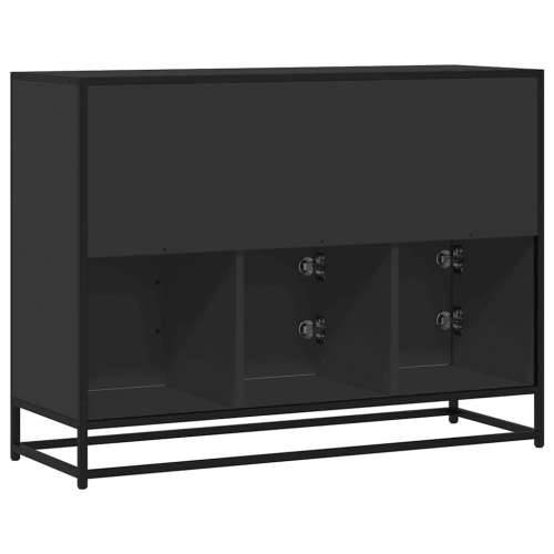 Komoda crna 100x35x76 cm od konstruiranog drva - Crna 1 Cijena