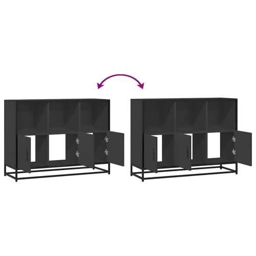 Komoda crna 100x35x76 cm od konstruiranog drva - Crna 1 Cijena