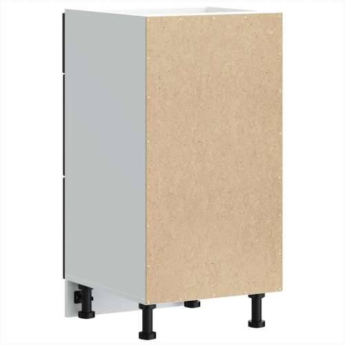 Donji kuhinjski ormarić Lucca crni konstruirano drvo - Crna 40 x 46 x 81.5 cm 1 1x bottom cabinet (3 drawers) Cijena