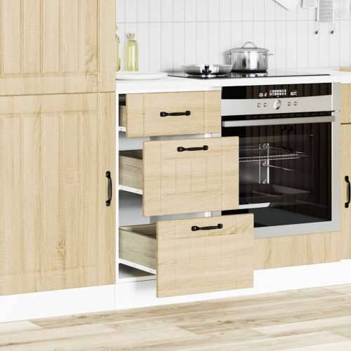 Donji kuhinjski ormarić Lucca boja hrasta konstruirano drvo - sonoma hrast 40 x 46 x 81.5 cm 1 1x bottom cabinet (3 drawers) Cijena