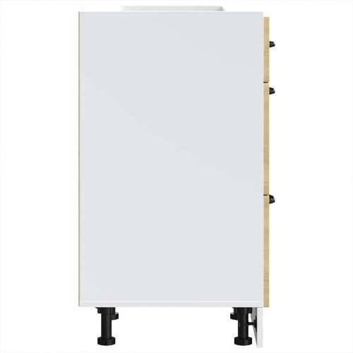 Donji kuhinjski ormarić Lucca boja hrasta konstruirano drvo - sonoma hrast 40 x 46 x 81.5 cm 1 1x bottom cabinet (3 drawers) Cijena