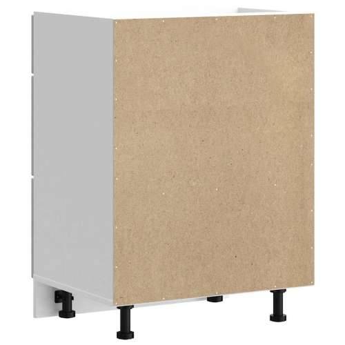 Donji kuhinjski ormarić Lucca boja betona konstruirano drvo - Beton siva 60 x 46 x 81.5 cm 1 1x bottom cabinet (3 drawers) Cijena