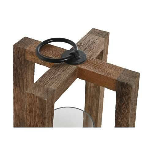 Svijećnjak Home ESPRIT Smeđa Prirodno Kristal Drvo Manga 25 x 25 x 35 cm Cijena