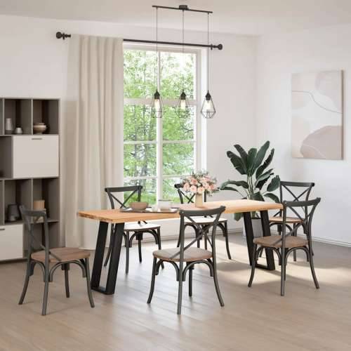 Noge za konzolni stol U-oblik 2 kom Crne 38 x (72-73) cm Čelik - Crna 38 x (72-73) cm 1 Cijena