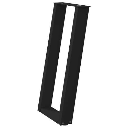 Noge za konzolni stol U-oblik 2 kom Crne 38 x (72-73) cm Čelik - Crna 38 x (72-73) cm 1 Cijena