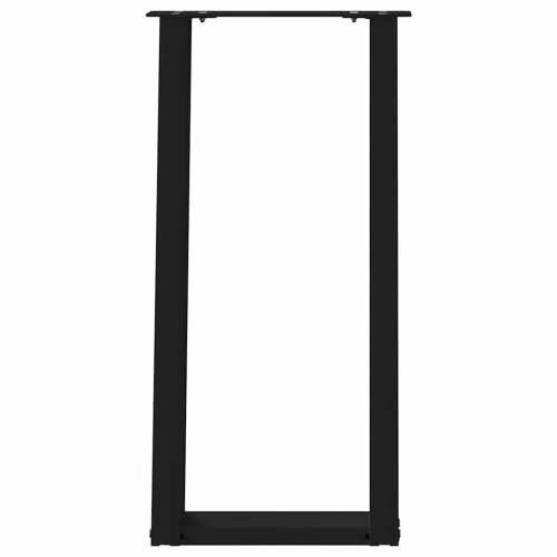 Noge za konzolni stol U-oblik 2 kom Crne 38 x (72-73) cm Čelik - Crna 38 x (72-73) cm 1 Cijena