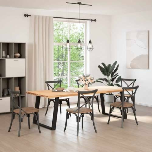 Noge za blagovaonski stol U-oblik 2 kom Crne 100 x (72-73) cm Čelik - Crna 100 x (72-73) cm 1 Cijena
