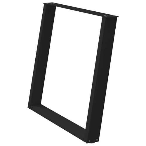 Noge za blagovaonski stol U-oblik 2 kom Crne 100 x (72-73) cm Čelik - Crna 100 x (72-73) cm 1 Cijena