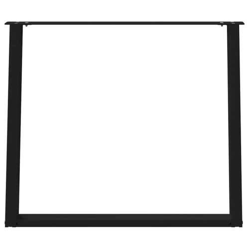 Noge za blagovaonski stol U-oblik 2 kom Crne 100 x (72-73) cm Čelik - Crna 100 x (72-73) cm 1 Cijena
