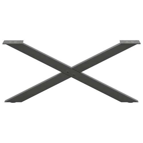 Noge za klub stolić u obliku slova X, 2 kom, antracit, 70 x (30-31) cm, čelik - Antracit 70 x (30-31) cm (40 mm) 2 1 Cijena