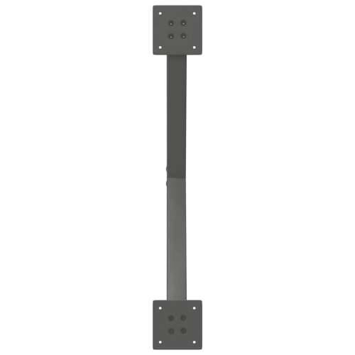 Noge za klub stolić u obliku slova X, 2 kom, antracit, 70 x (30-31) cm, čelik - Antracit 70 x (30-31) cm (40 mm) 2 1 Cijena