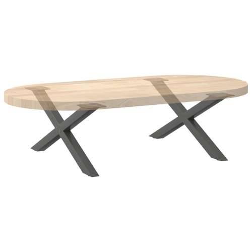 Noge za klub stolić u obliku slova X, 2 kom, antracit, 70 x (30-31) cm, čelik - Antracit 70 x (30-31) cm (40 mm) 2 1 Cijena