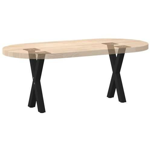 Noge za klub stolić u obliku slova X, 2 kom, crne, 38 x (42-43) cm, čelik - Crna 38 x (42-43) cm (40 mm) 2 1 Cijena