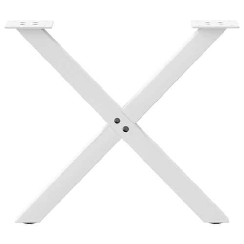 Noge za klub stolić u obliku slova X, 2 kom, bijele, 60 x (42-43) cm, čelik - Bijela 60 x (42-43) cm (40 mm) 2 1 Cijena