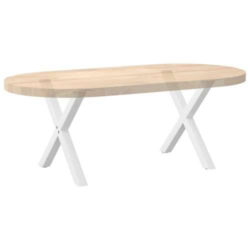 Noge za klub stolić u obliku slova X, 2 kom, bijele, 60 x (42-43) cm, čelik - Bijela 60 x (42-43) cm (40 mm) 2 1 Cijena