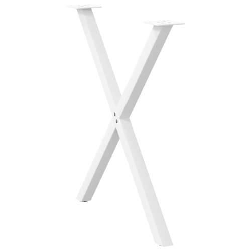 Noge za blagovaonski stol X-oblik 2 kom Bijele 70 x (72-73) cm Čelik - Bijela 70 x (72-73) cm (40 mm) 2 1 Cijena