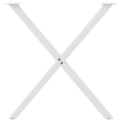 Noge za blagovaonski stol X-oblik 2 kom Bijele 70 x (72-73) cm Čelik - Bijela 70 x (72-73) cm (40 mm) 2 1 Cijena