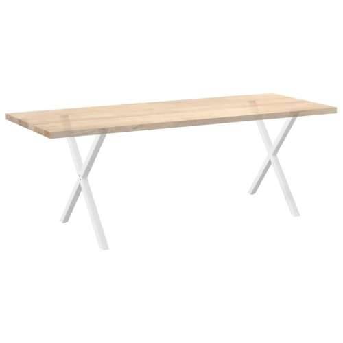 Noge za blagovaonski stol X-oblik 2 kom Bijele 70 x (72-73) cm Čelik - Bijela 70 x (72-73) cm (40 mm) 2 1 Cijena