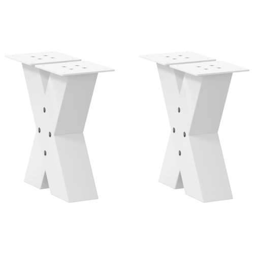 Noge za stolić u obliku slova X 2 kom bijele 30x(30-31) cm - Bijela 30 x (30-31) cm (80 mm) 2 1 Cijena