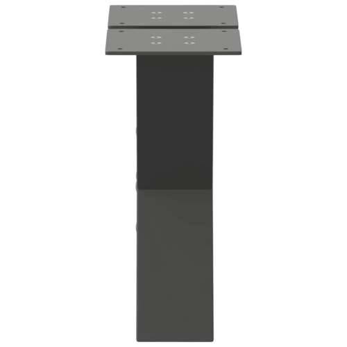 Noge za klub stolić u obliku slova X, 2 kom, antracit, 40 x (30-31) cm, čelik - Antracit 40 x (30-31) cm (80 mm) 2 1 Cijena