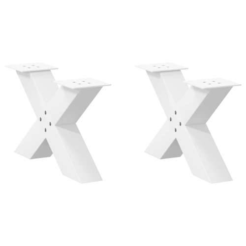 Noge za stolić u obliku slova X 2 kom bijele 60x(30-31) cm - Bijela 60 x (30-31) cm (80 mm) 2 1 Cijena