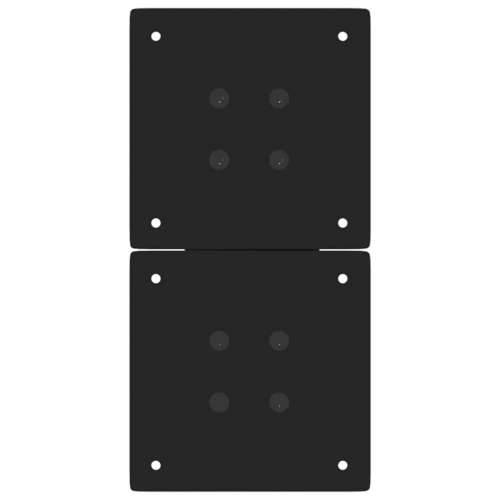 Noge za klub stolić u obliku slova X, 2 kom, crne, 28 x (42-43) cm, čelik - Crna 28 x (42-43) cm (80 mm) 2 1 Cijena