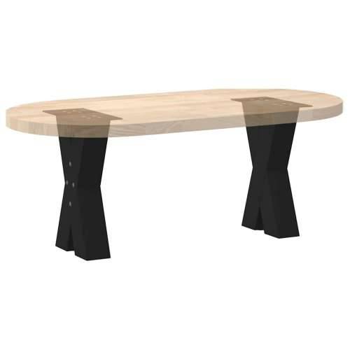 Noge za klub stolić u obliku slova X, 2 kom, crne, 28 x (42-43) cm, čelik - Crna 28 x (42-43) cm (80 mm) 2 1 Cijena