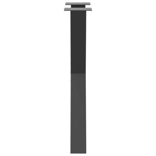 Noge za blagovaonski stol u obliku slova X, 2 kom, antracit, 60 x (72-73) cm, čelik - Antracit 60 x (72-73) cm (80 mm) 2 1 Cijena