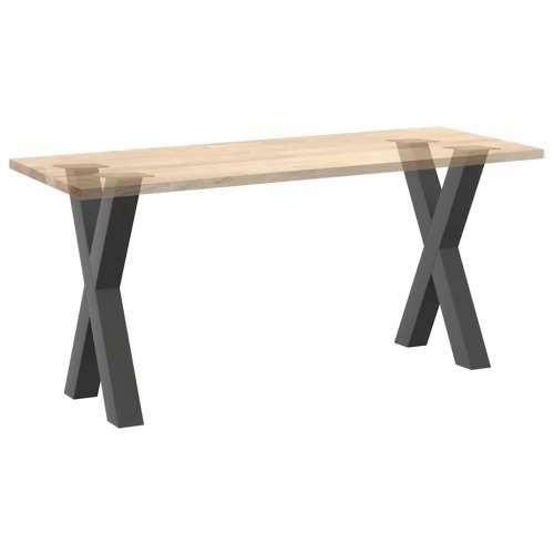 Noge za blagovaonski stol u obliku slova X, 2 kom, antracit, 60 x (72-73) cm, čelik - Antracit 60 x (72-73) cm (80 mm) 2 1 Cijena